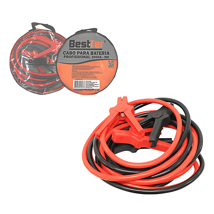CABO P/BATERIA 2000AMP C/BOLSA PROFISSIONAL