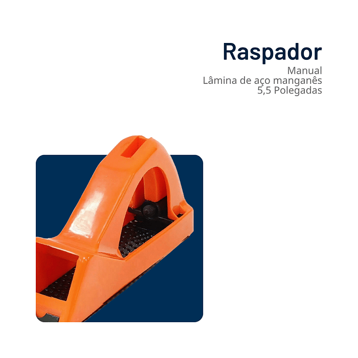 Raspador Plaina Manual Placas Gesso Drywall Madeira 5,5"