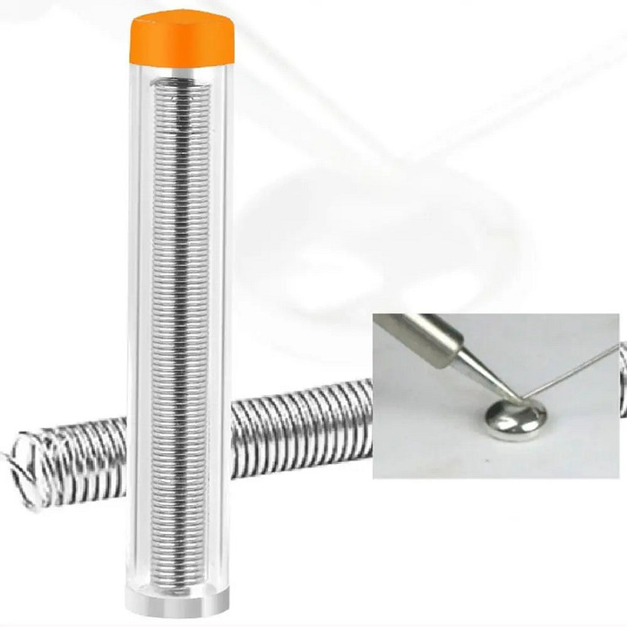 Estanho para Solda em Tubo 14g 1,2mm 63/37 Fluxo RA Ideal para Eletrônica