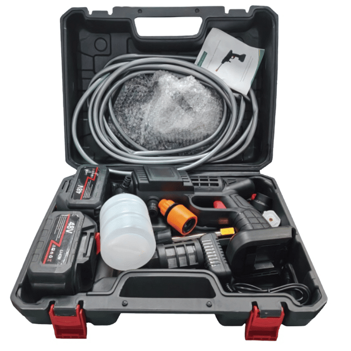 Lavadora de Alta Pressão lava Jato Portátil Sem Fio - 2 Baterias 48V