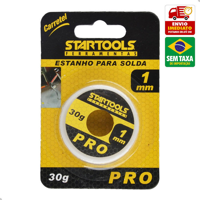 Estanho para Solda Carretel 1mm 60/40 Fluxo RA Alta Qualidade