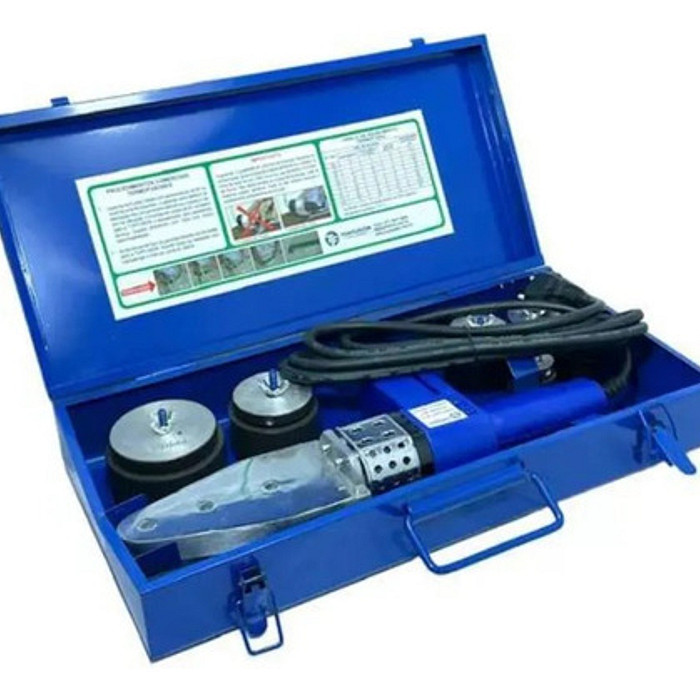 Termofusora Soldador de Tubos PPR 800w - Bocais 20 a 63mm