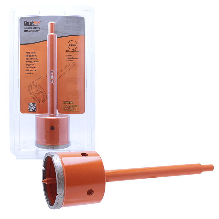 Serra Copo Diamantada Broca com Haste Linha Pro