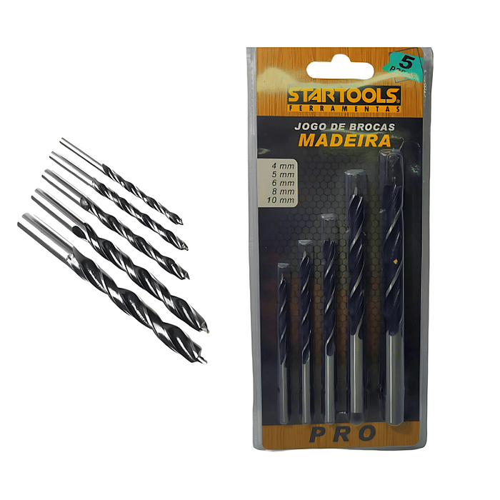 Kit Brocas para Madeira 5pcs