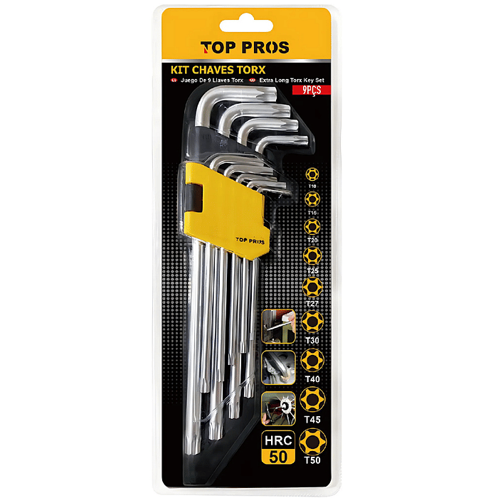 Jogo Chave Torx Extra Longa 9pcs