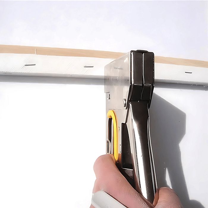 Grampeador Tapeceiro Profissional Madeira Pressão P/ Grampos