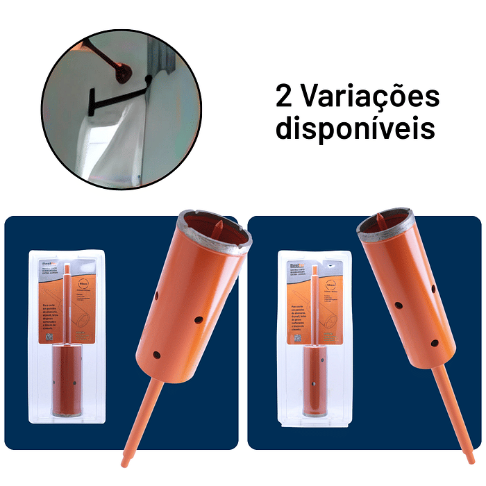 Serra Copo Diamantada Haste Extra Longa