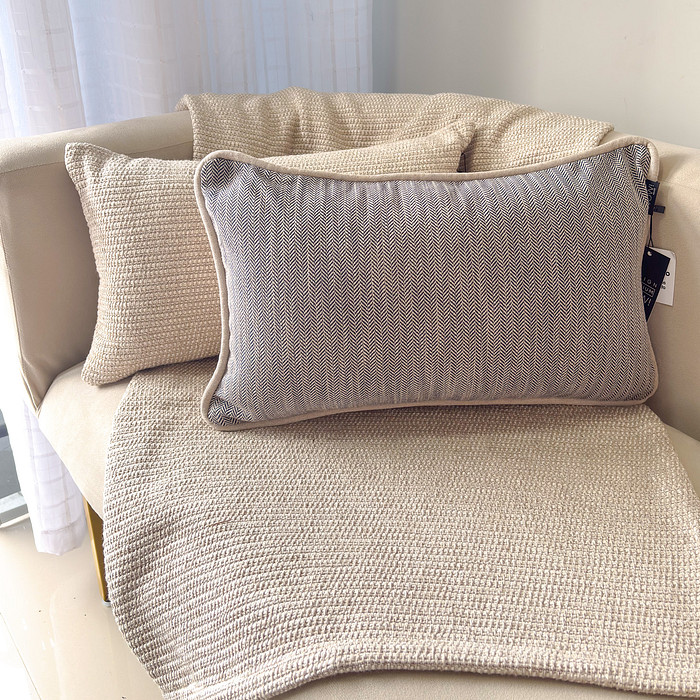 Almofada c/ Enchimento Tecido Jacquard Lent 30x50 cm