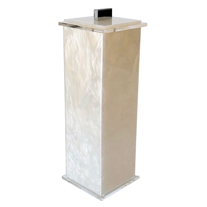 Porta Escova De Dentes Acrílico Pérola