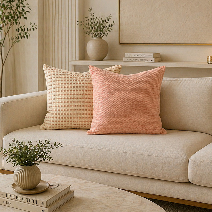 Almofada c/ Enchimento Tecido Jacquard Fof 50x50 cm