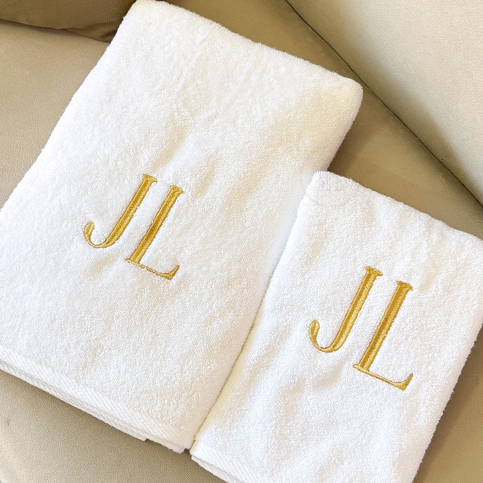 Jogo Toalha Banho e Rosto Theo Branco 100% Algodão Karsten