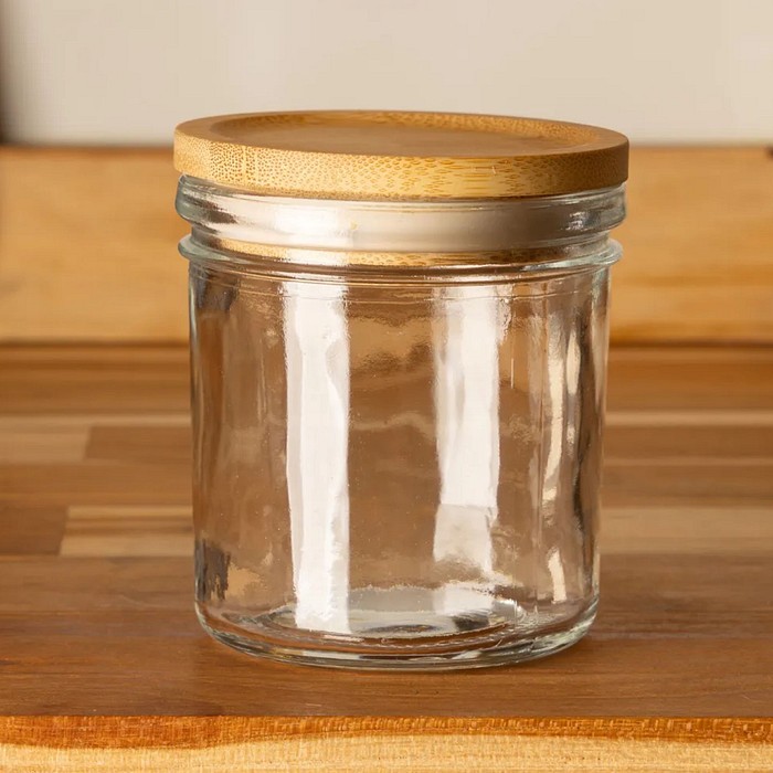 Porta Mantimento Renova c/ Tampa de Bambu 9 cm