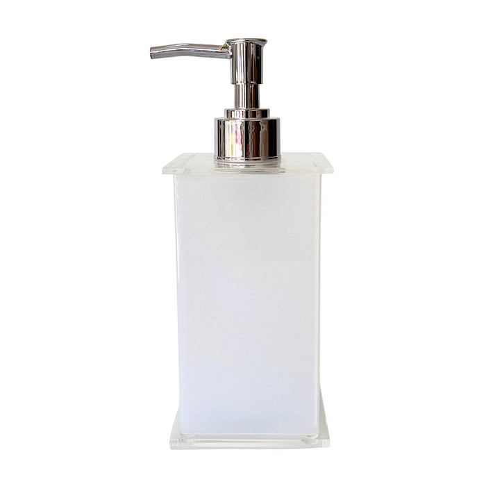 Porta Sabonete Liquido Acrílico Branco