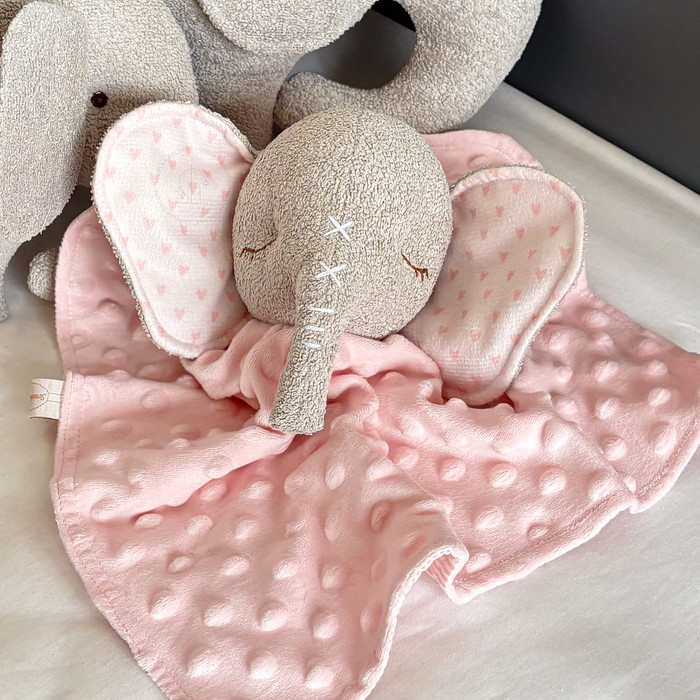 Naninha Elefantinho Rosa - 35 cm