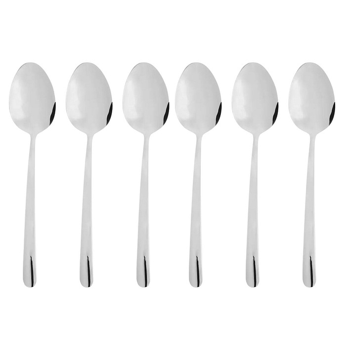 Cj 6 Colheres Viena p/ Café Inox