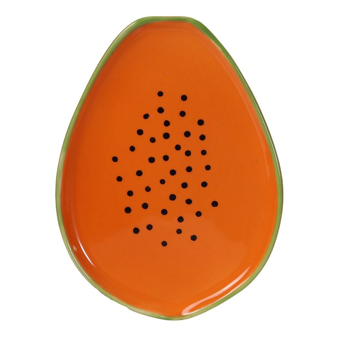 Prato de Sobremesa Mamão - 24 cm