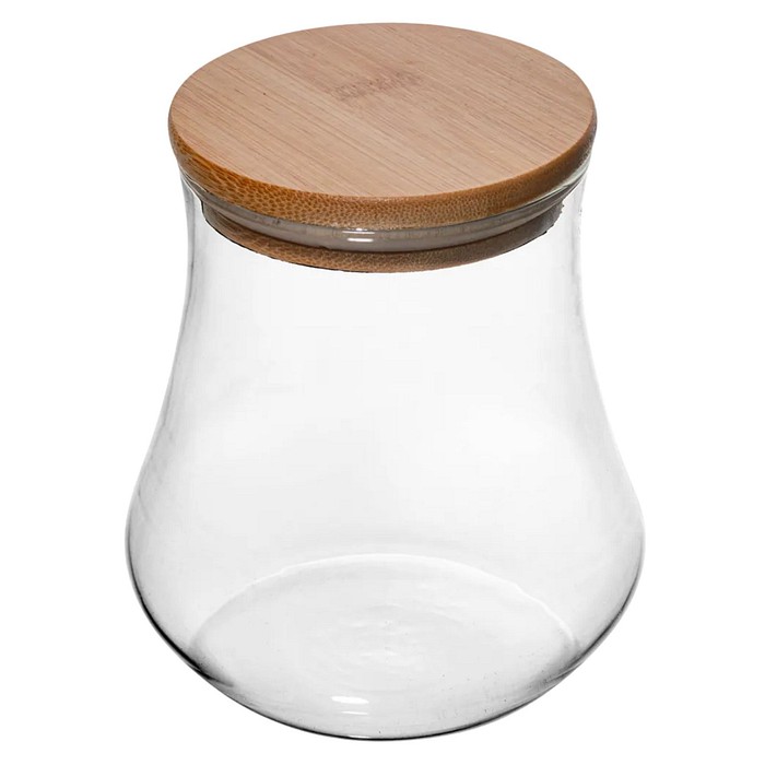 Porta Mantimento c/ Tampa de Bambu 700 ml