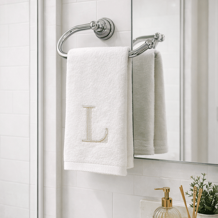 Toalha de Lavabo 100% Algodão Theo Karsten Branco