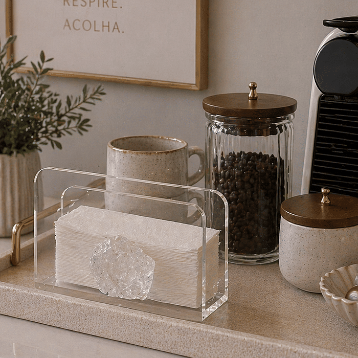 Porta Guardanapo c/ Pedra Cristal