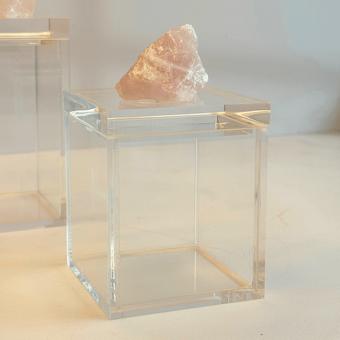 Mini Box c/ Pedra Quartzo Rosa