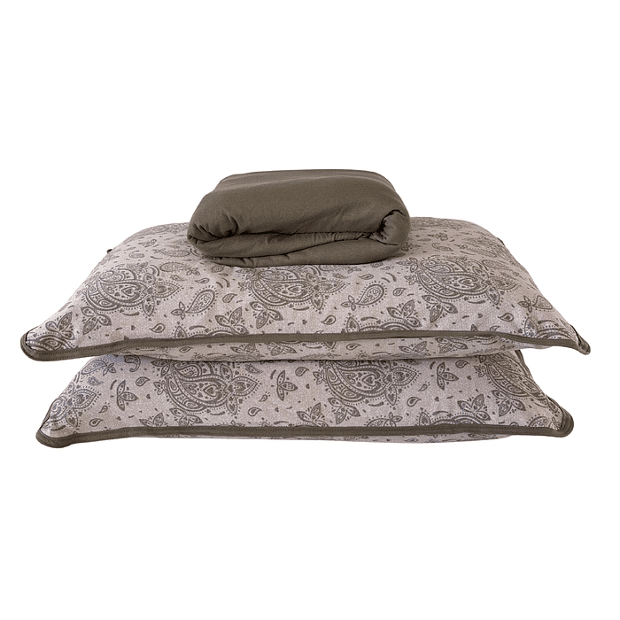 Jogo Malha Prime 2pc Solteiro 100% Algodão Marrom