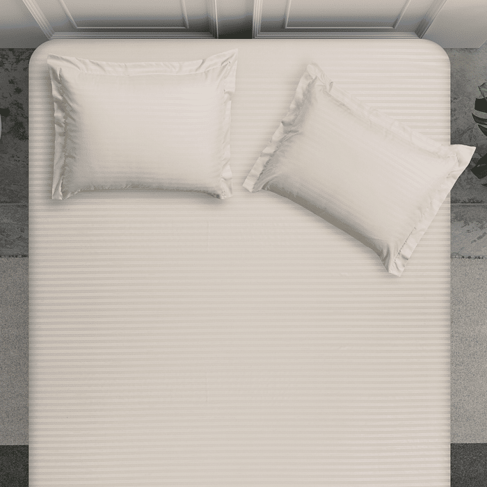 Jogo 2pc Solteiro Maquinetado Marfim