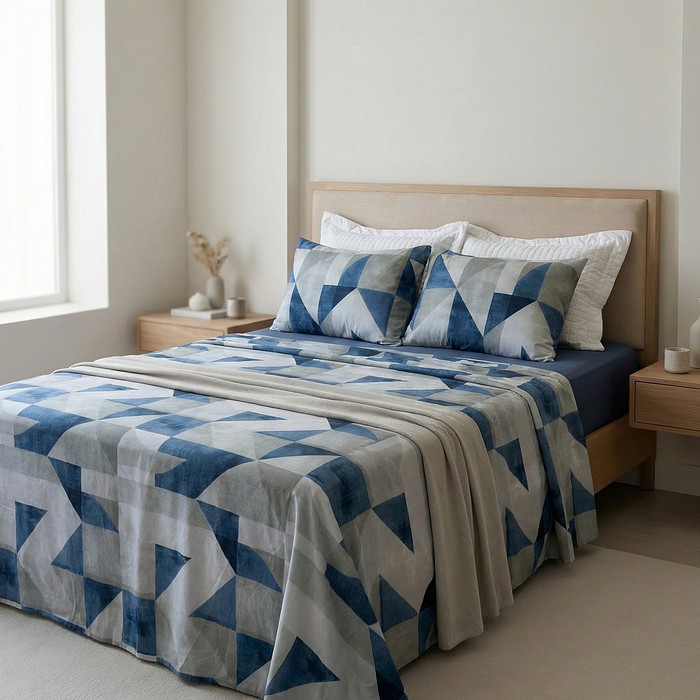 Jogo Duplo 4pc Queen LUMIN Gird