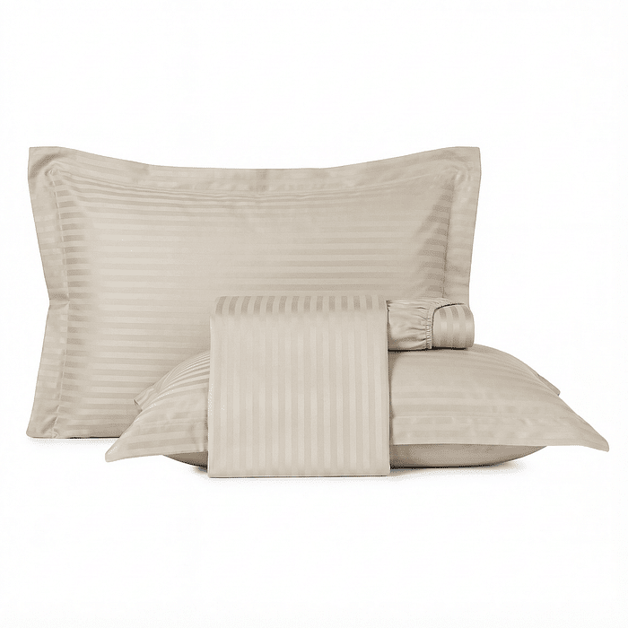 Jogo 2pc Solteiro Maquinetado Marfim