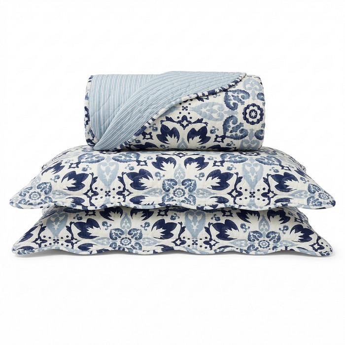 Kit Colcha Boutis Casal New Port