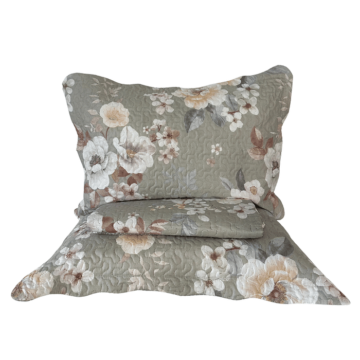 Kit Colcha Boutis Queen Campo