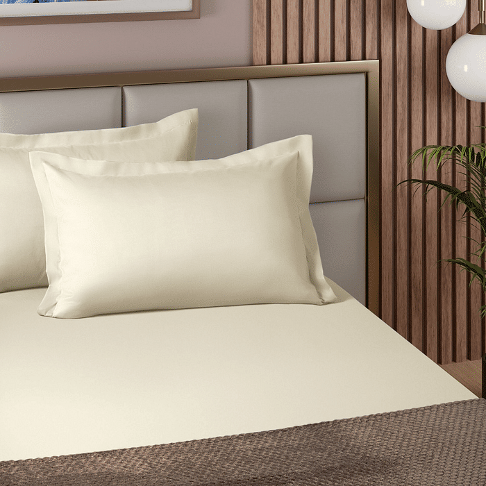 Lencol Elastico Casal Super Cotton Marfim