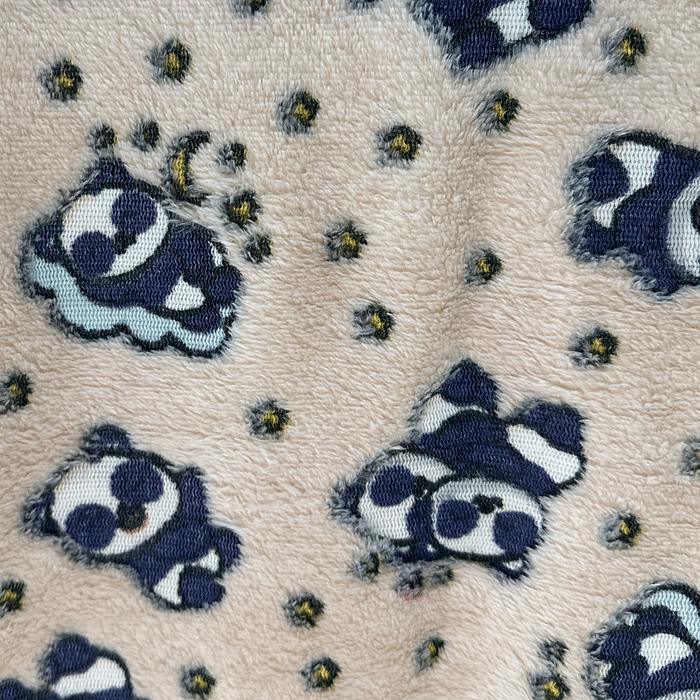 Manta Flannel Solteiro Brilha no Escuro 150x200 Panda