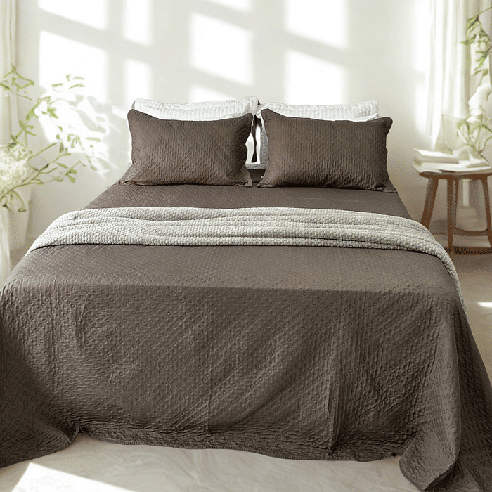 Kit Colcha Boutis King Cacau