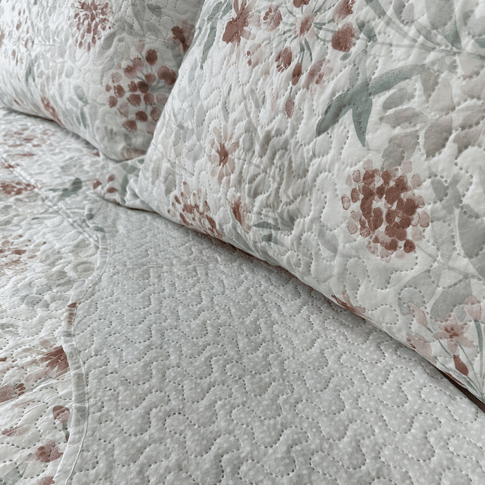 Kit Colcha Boutis Casal Campestre