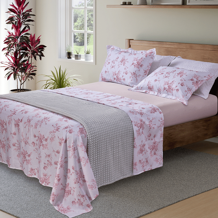 Jogo Duplo 150fios Puro Algodao 4pc Casal