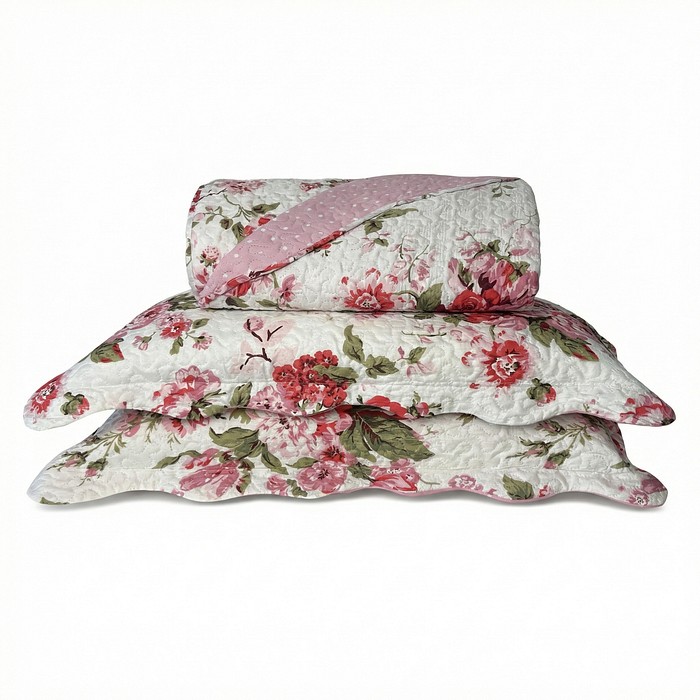 Kit Colcha Boutis Casal Santorini