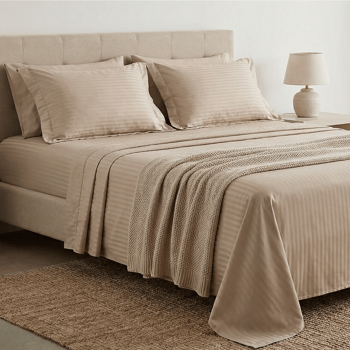 Jogo Duplo 4pc Casal Maquinetado Linho