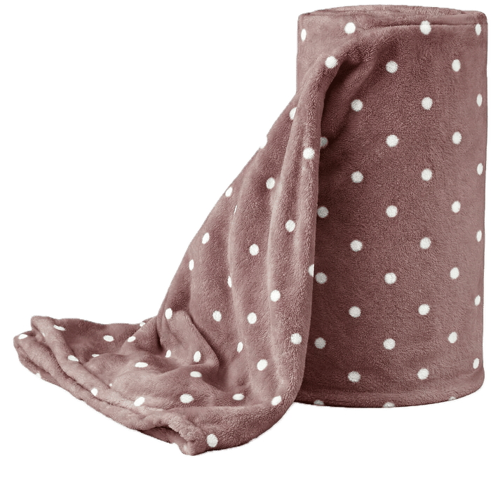 Manta Flannel Petit Poa King 240x260 Rosa