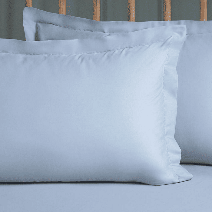 Jogo de Lençol Percal 200 fios 100% Algodao Queen 3pcs Azul