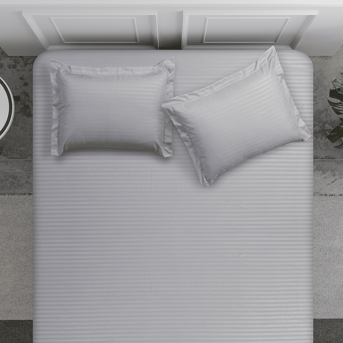 Jogo 3pc Casal Maquinetado Prata