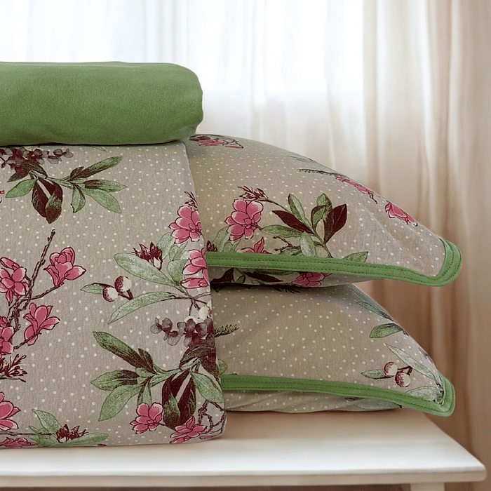 Par Fronha Malha Prime Algodao Verde