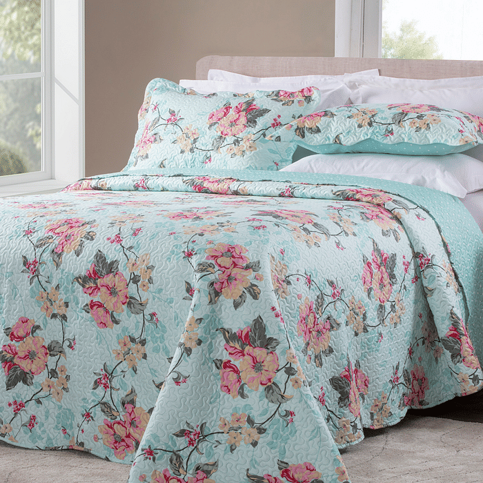 Kit Colcha Boutis Queen Sevilha