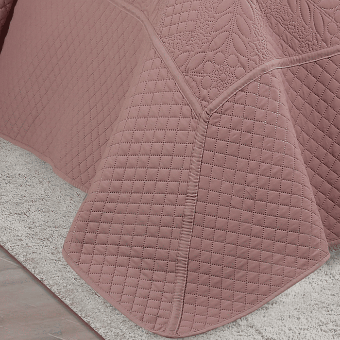 Kit Cobreleito Velvet Solteiro 2pc Lavanda