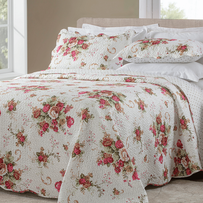 Kit Colcha Boutis Casal Monaco