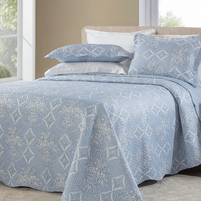 Kit Colcha Boutis Casal Cannes