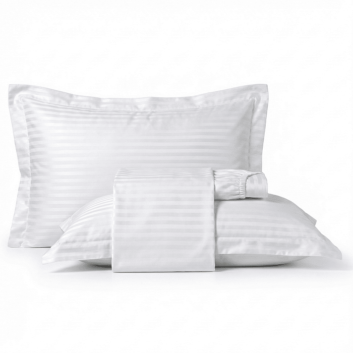 Jogo 3pc Casal Maquinetado Branco