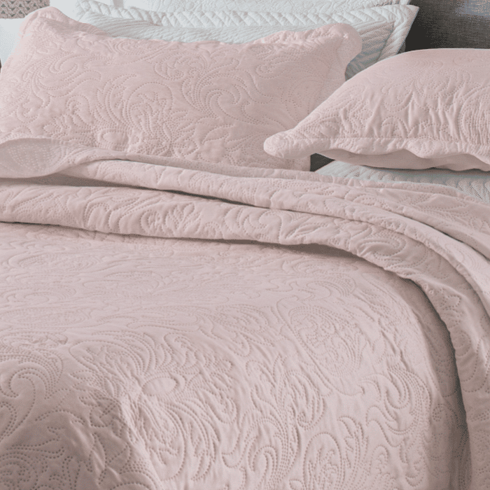 Kit Colcha Boutis Solteiro Blush