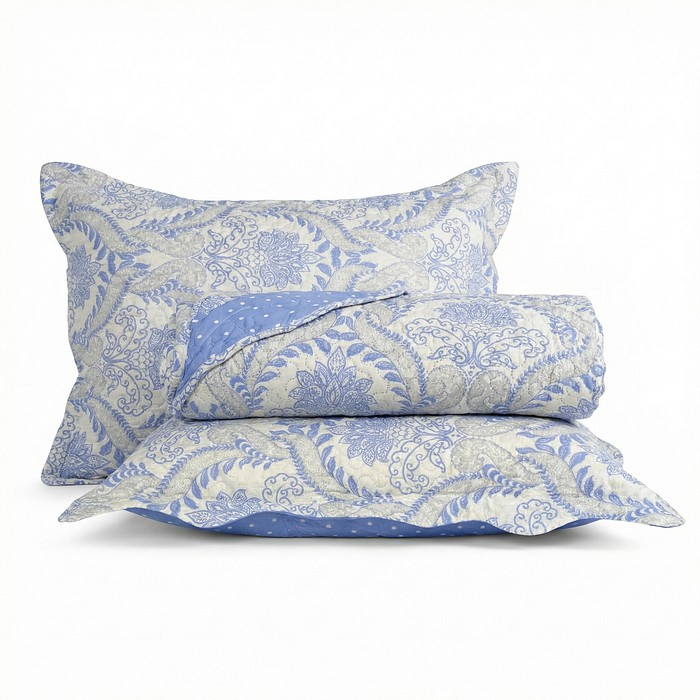 Kit Colcha Boutis King Lisboa