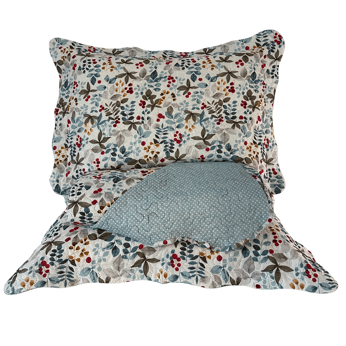 Kit Colcha Boutis Queen Cora