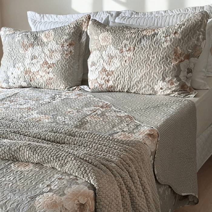 Kit Colcha Boutis King Campo